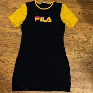 Fila Black and Yellow Dress